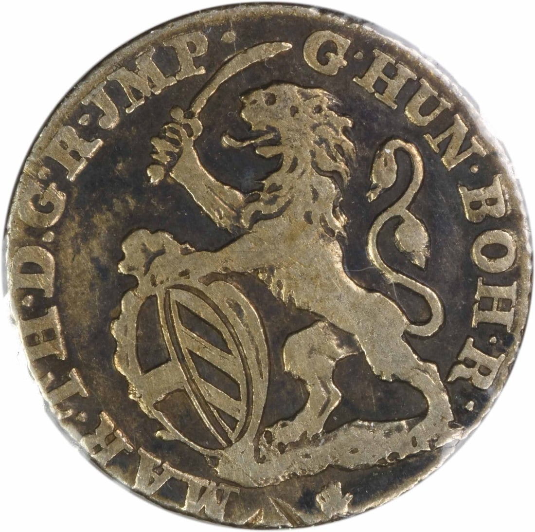 Antwerp 1 Escalin 1750 Netherlands Coin KM4 VF Grade Uncertified: Antwerp 1 Escalin 1750 Netherlands Coin KM4 VF Grade Uncertified This is a 1750 1 Escalin coin from the Austrian Netherlands, minted in Antwerp. The coin is circulated and graded as VF (Very Fine). It