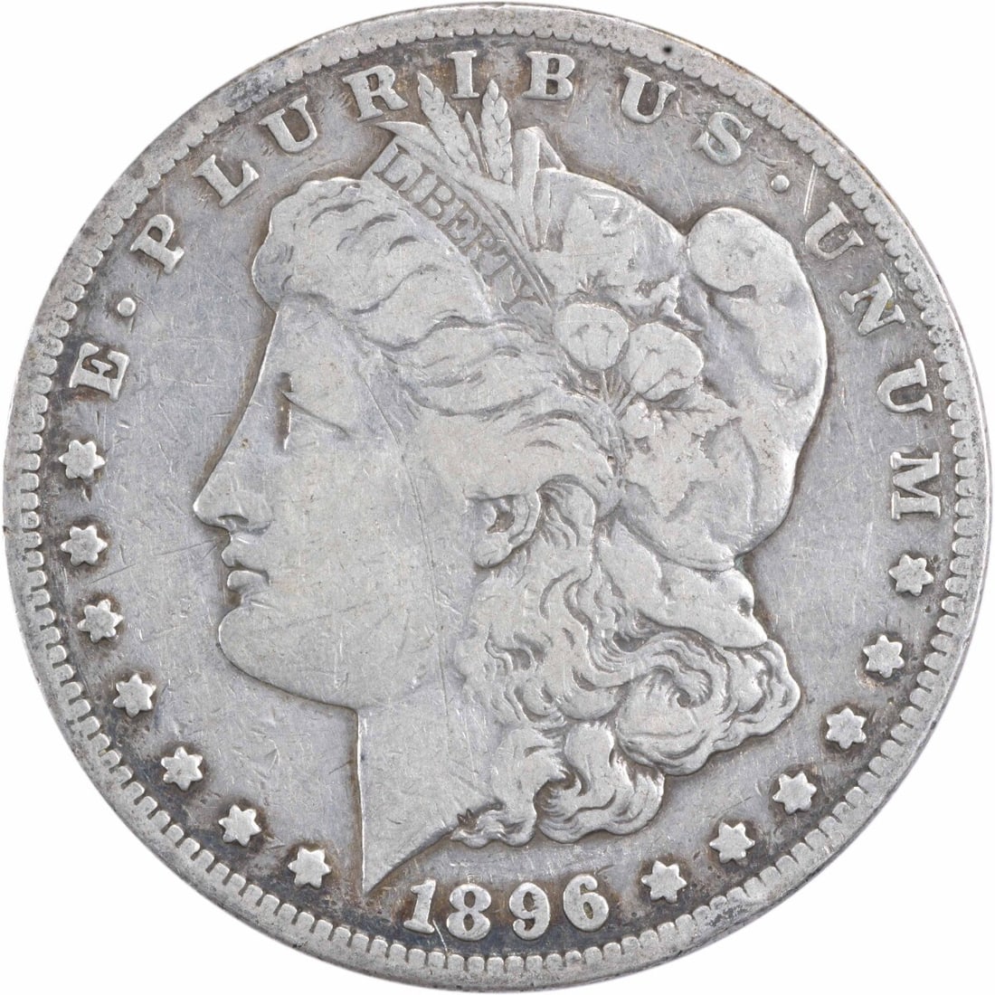 1896-S Morgan Silver Dollar VF Uncertified San Francisco Mint (1 of 2)