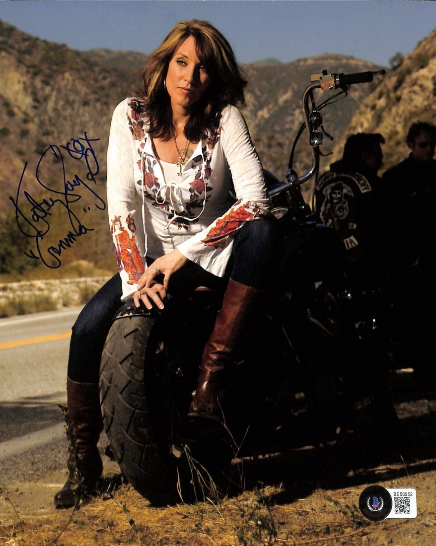Katey Sagal Signed 8x10 Gemma Teller Photo Beckett Certified: Katey Sagal Signed 8x10 Gemma Teller Photo Beckett Certified This is an autographed 8x10 photograph of Katey Sagal, known for her role as "Gemma Teller Morrow" in the acclaimed TV series Sons of Anarc