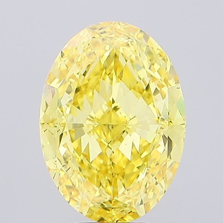 Loose Diamond - OVAL 8.52ct Fancy Vivid Yellow VS2: Loose Diamond - OVAL 8.52ct Fancy Vivid Yellow VS2 Source: This is a real non-mined Diamond that has been grown in a lab Shape: OVAL Carats: 8.52 Color: Fancy Vivid Yellow Certification: IGI Video: