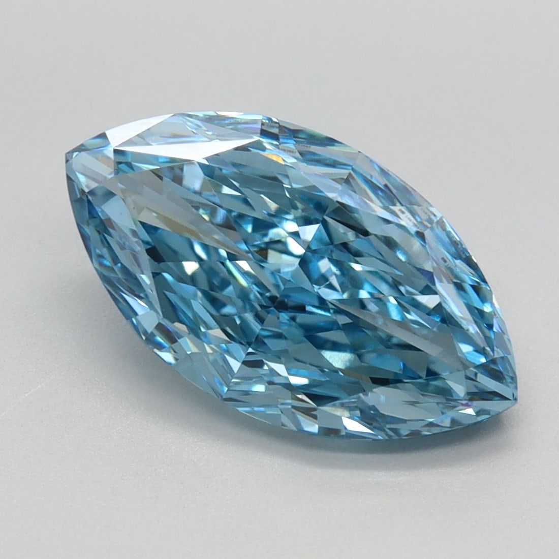 Loose Diamond - MARQUISE 2.76ct Fancy Vivid Blue VS1: Loose Diamond - MARQUISE 2.76ct Fancy Vivid Blue VS1 Source: This is a real non-mined Diamond that has been grown in a lab Shape: MARQUISE Carats: 2.76 Color: Fancy Vivid Blue Certification: IGI Video