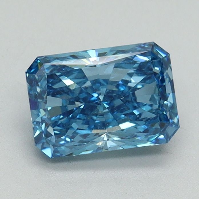 Loose Diamond - RADIANT 1.03ct Fancy Vivid Blue VS2: Loose Diamond - RADIANT 1.03ct Fancy Vivid Blue VS2 Source: This is a real non-mined Diamond that has been grown in a lab Shape: RADIANT Carats: 1.03 Color: Fancy Vivid Blue Certification: IGI Video: