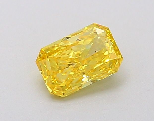 Loose Diamond - RADIANT 0.43ct Fancy Vivid Yellow VVS2: Loose Diamond - RADIANT 0.43ct Fancy Vivid Yellow VVS2 Source: This is a real non-mined Diamond that has been grown in a lab Shape: RADIANT Carats: 0.43 Color: Fancy Vivid Yellow Certification: IGI Vi