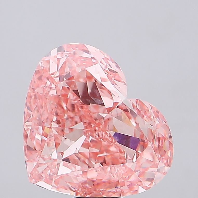 Loose Diamond - HEART 20.02ct Fancy Vivid Pink VS1: Loose Diamond - HEART 20.02ct Fancy Vivid Pink VS1 Source: This is a real non-mined Diamond that has been grown in a lab Shape: HEART Carats: 20.02 Color: Fancy Vivid Pink Certification: IGI Video:
