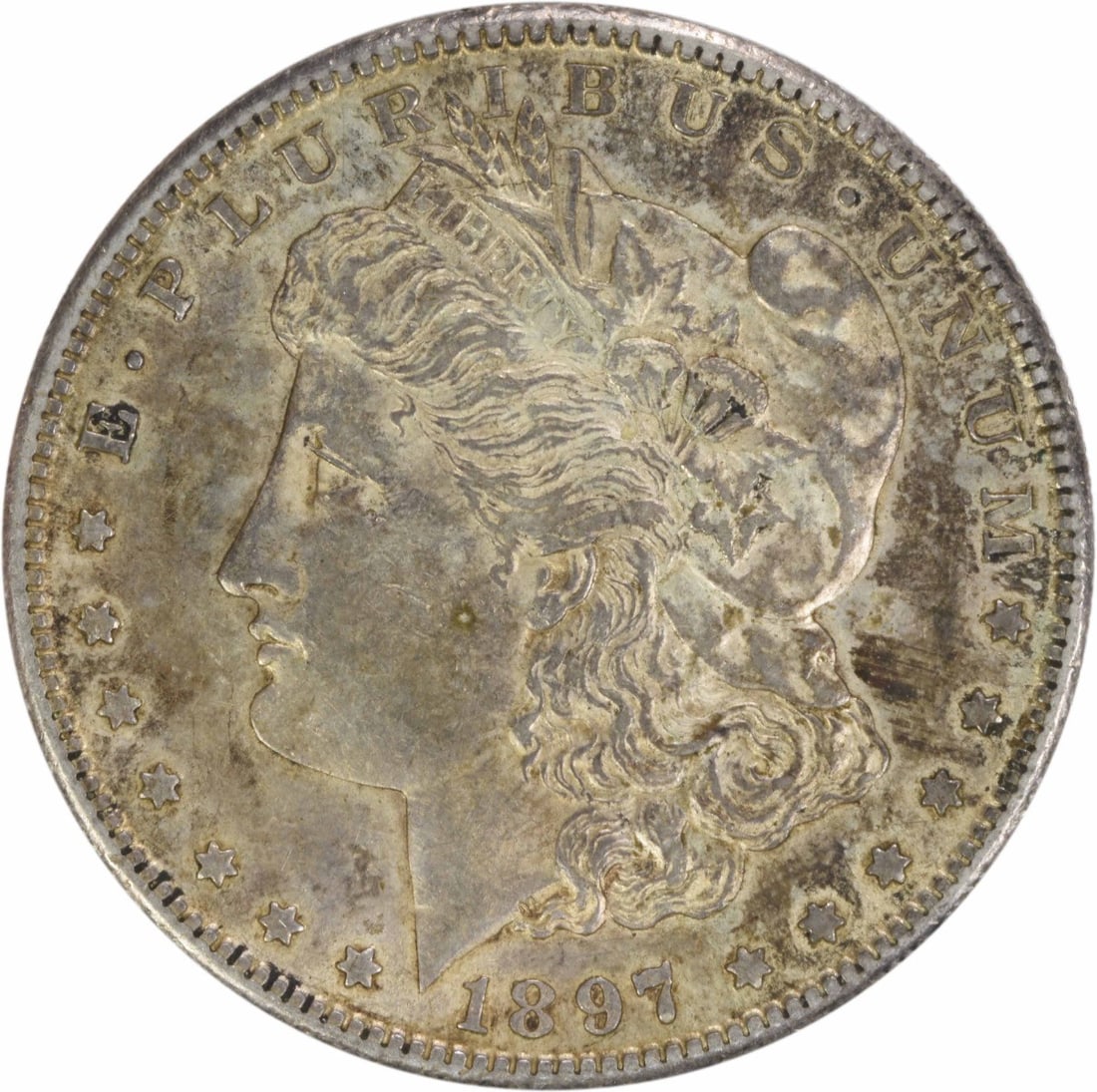 1897-S Morgan Silver Dollar AU Uncertified Silver Coin: 1897-S Morgan Silver Dollar AU Uncertified Silver Coin This 1897-S Morgan Silver Dollar showcases a classic design by George T. Morgan, embodying the rich history of American coinage. Featuring a comp