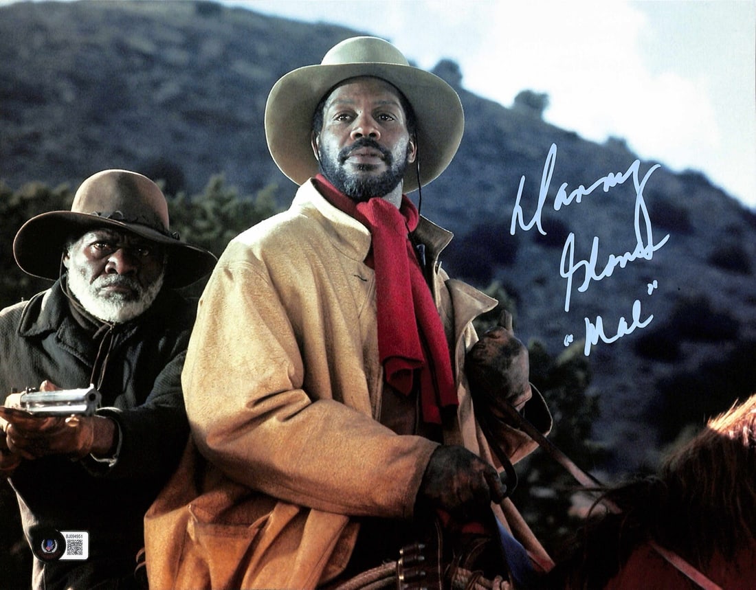 Danny Glover Signed 11x14 Photo Mal Silverado Beckett Certified: Danny Glover Signed 11x14 Photo Mal Silverado Beckett Certified This is an authentic, signed 11x14 color photograph of Danny Glover as Mal from the movie Silverado. The signature is rendered in light