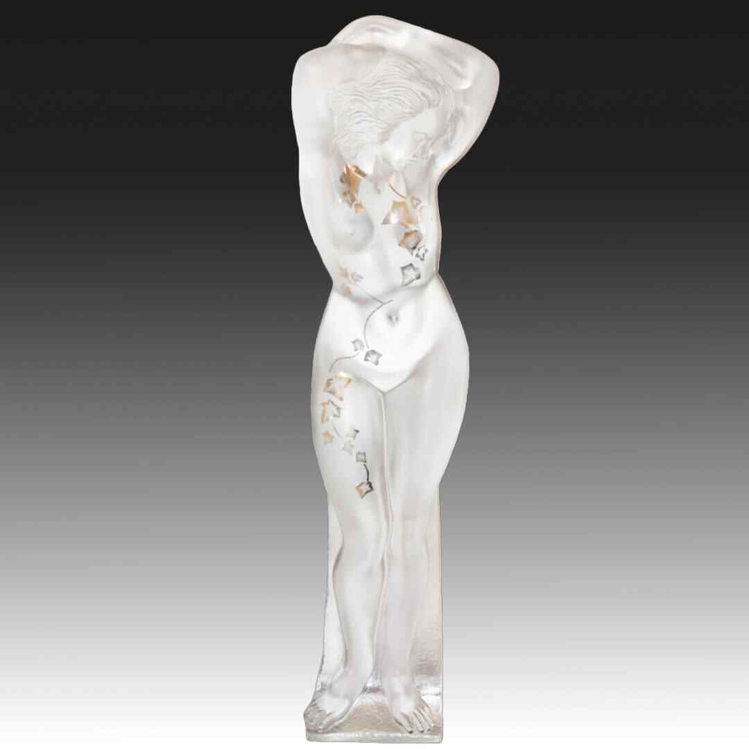 Lalique Marc Woman Crystal Sculpture One of a Kind Special Edition: Lalique Marc Woman Crystal Sculpture One of a Kind Special Edition Introducing the Lalique Marc Woman Crystal Sculpture, a stunning one-of-a-kind piece that stands at an impressive 38 inches tall. Cra