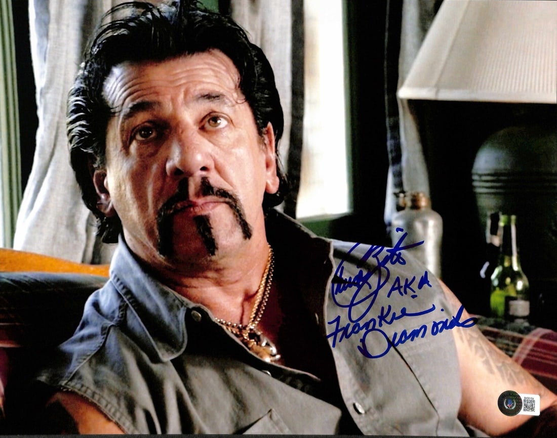 Chuck Zito Signed 11x14 Sons of Anarchy Photo Beckett Certified: Chuck Zito Signed 11x14 Sons of Anarchy Photo Beckett Certified This is an autographed 11x14 photograph of Chuck Zito, known for his role as "Frankie Diamonds" in the acclaimed TV series Sons of Anarc