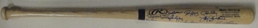 1981 Dodgers Team Signed Baseball Bat with Lasorda Sax Cey Lopes Authenticated: 1981 Dodgers Team Signed Baseball Bat with Lasorda Sax Cey Lopes Authenticated This 1981 World Series team-signed baseball bat celebrates the Los Angeles Dodgers' historic season. Featuring an impress