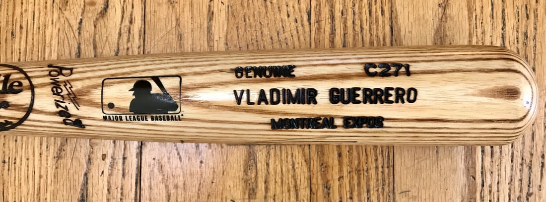 Vladimir Guerrero Signed Game-Issued Louisville C271 Bat with Provenance: Vladimir Guerrero Signed Game-Issued Louisville C271 Bat with Provenance This authentic game-issued bat is a prized piece for any baseball enthusiast. Crafted in 1999, the blonde Louisville model C271