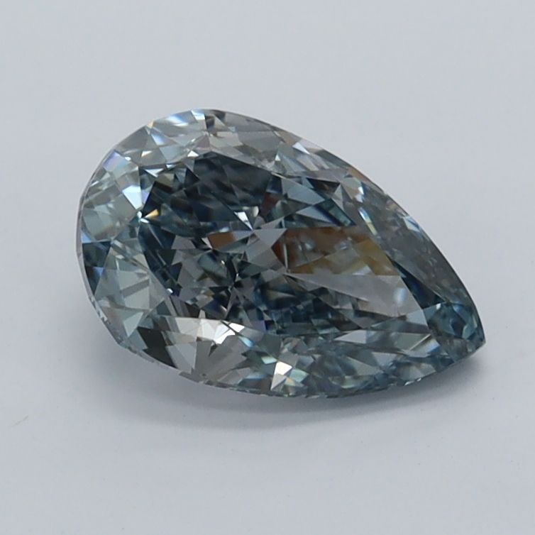 Loose Diamond - PEAR 1.06ct Fancy Intense Blue VS2: Loose Diamond - PEAR 1.06ct Fancy Intense Blue VS2 Source: This is a real non-mined Diamond that has been grown in a lab Shape: PEAR Carats: 1.06 Color: Fancy Intense Blue Certification: IGI Video: