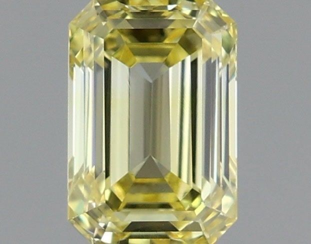 Loose Diamond - EMERALD 0.75ct Fancy Intense Yellow VS1: Loose Diamond - EMERALD 0.75ct Fancy Intense Yellow VS1 Source: This is a real non-mined Diamond that has been grown in a lab Shape: EMERALD Carats: 0.75 Color: Fancy Intense Yellow Certification: IGI