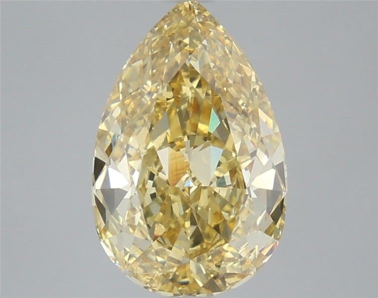 Loose Diamond - PEAR 3.86ct Fancy Intense Yellow VS1: Loose Diamond - PEAR 3.86ct Fancy Intense Yellow VS1 Source: This is a real non-mined Diamond that has been grown in a lab Shape: PEAR Carats: 3.86 Color: Fancy Intense Yellow Certification: IGI Video