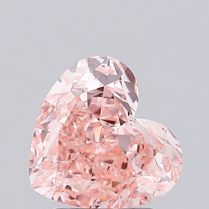 Loose Diamond - HEART 2.17ct Fancy Vivid Pink VS1: Loose Diamond - HEART 2.17ct Fancy Vivid Pink VS1 Source: This is a real non-mined Diamond that has been grown in a lab Shape: HEART Carats: 2.17 Color: Fancy Vivid Pink Certification: IGI Video:
