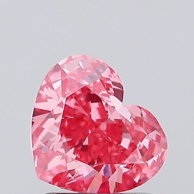 Loose Diamond - HEART 1.31ct Fancy Vivid Pink VS1: Loose Diamond - HEART 1.31ct Fancy Vivid Pink VS1 Source: This is a real non-mined Diamond that has been grown in a lab Shape: HEART Carats: 1.31 Color: Fancy Vivid Pink Certification: IGI Video: