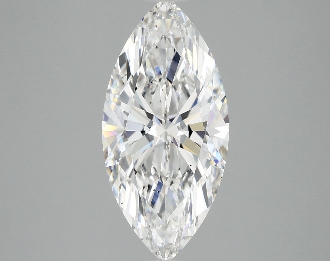 Loose Diamond - MARQUISE 2.58ct D VS2: Loose Diamond - MARQUISE 2.58ct D VS2 Source: This is a real non-mined Diamond that has been grown in a lab Shape: MARQUISE Carats: 2.58 Color: D Clarity: VS2 Certification: IGI Video: