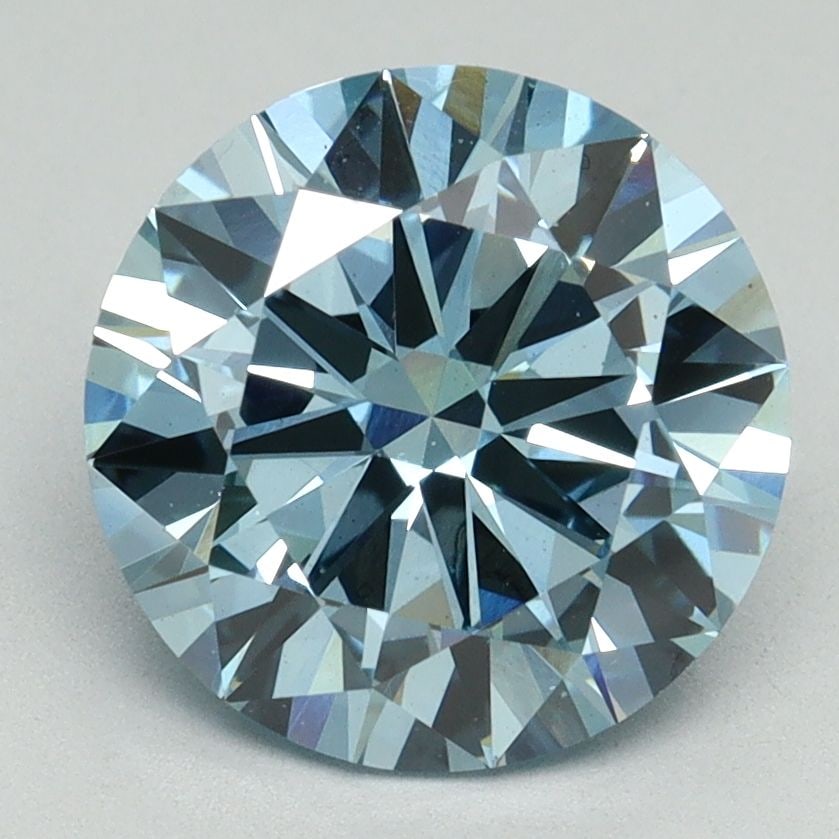 Loose Diamond - ROUND 3.04ct Fancy Vivid Blue VS1: Loose Diamond - ROUND 3.04ct Fancy Vivid Blue VS1 Source: This is a real non-mined Diamond that has been grown in a lab Shape: ROUND Carats: 3.04 Color: Fancy Vivid Blue Certification: IGI Video: