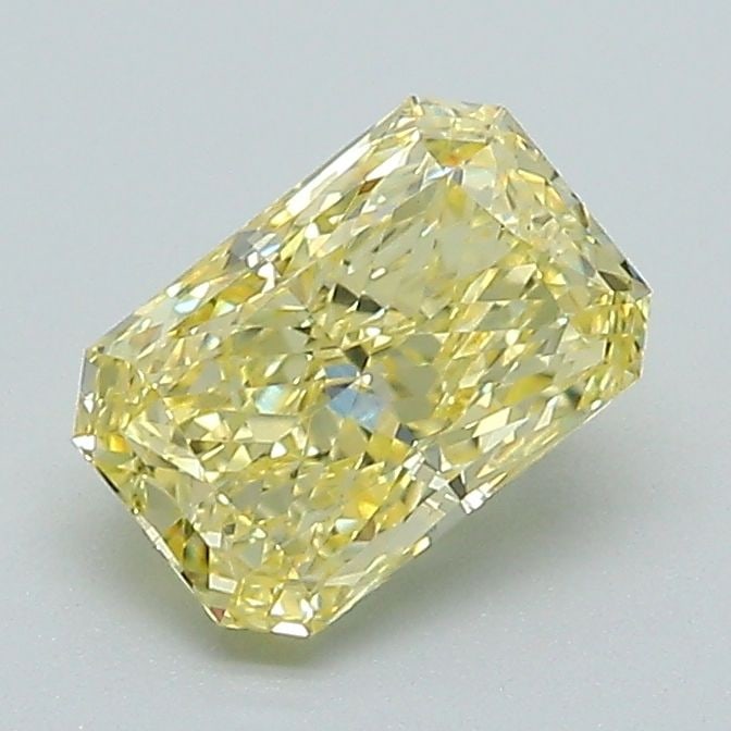 Loose Diamond - RADIANT 1.03ct Fancy Vivid Yellow VS1: Loose Diamond - RADIANT 1.03ct Fancy Vivid Yellow VS1 Source: This is a real non-mined Diamond that has been grown in a lab Shape: RADIANT Carats: 1.03 Color: Fancy Vivid Yellow Certification: IGI Vid