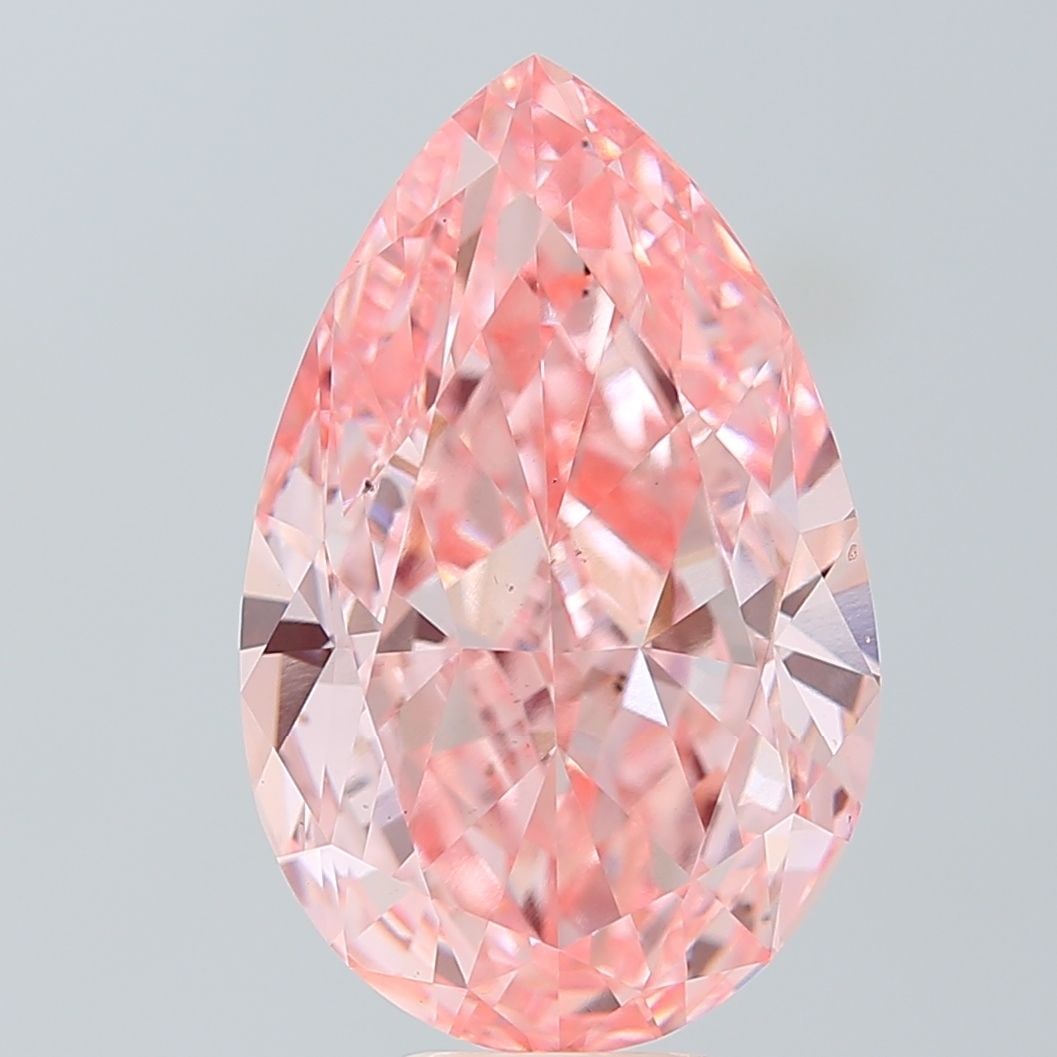 Loose Diamond - PEAR 10.0ct Fancy Vivid Pink VS2: Loose Diamond - PEAR 10.0ct Fancy Vivid Pink VS2 Source: This is a real non-mined Diamond that has been grown in a lab Shape: PEAR Carats: 10.0 Color: Fancy Vivid Pink Certification: IGI Video: