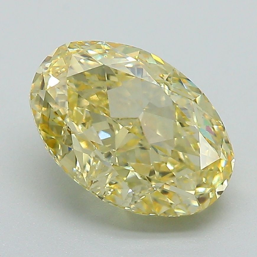 Loose Diamond - OVAL 3.07ct Fancy Intense Yellow VS1: Loose Diamond - OVAL 3.07ct Fancy Intense Yellow VS1 Source: This is a real non-mined Diamond that has been grown in a lab Shape: OVAL Carats: 3.07 Color: Fancy Intense Yellow Certification: IGI Video