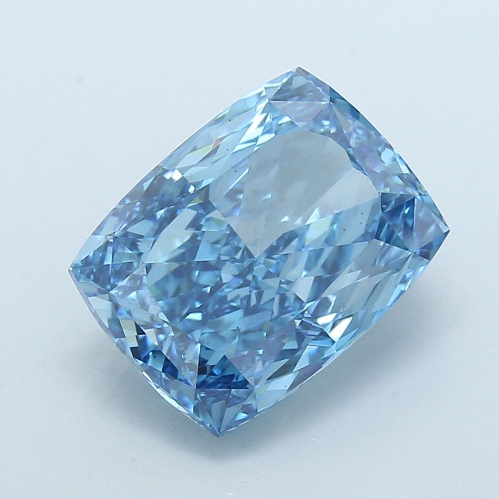 Loose Diamond - CUSHION MODIFIED 8.01ct Fancy Vivid Blue VS2: Loose Diamond - CUSHION MODIFIED 8.01ct Fancy Vivid Blue VS2 Source: This is a real non-mined Diamond that has been grown in a lab Shape: CUSHION MODIFIED Carats: 8.01 Color: Fancy Vivid Blue Certific