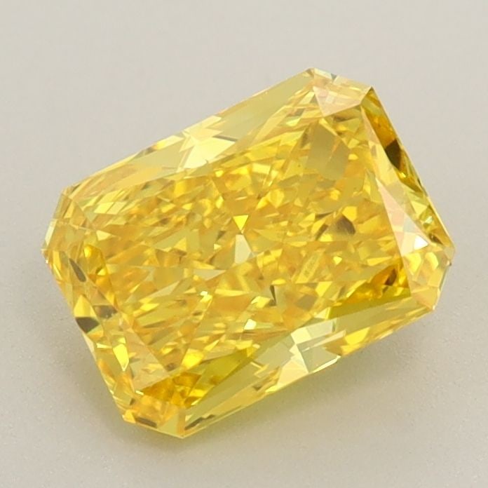 Loose Diamond - RADIANT 1.14ct Fancy Vivid Yellow VVS2: Loose Diamond - RADIANT 1.14ct Fancy Vivid Yellow VVS2 Source: This is a real non-mined Diamond that has been grown in a lab Shape: RADIANT Carats: 1.14 Color: Fancy Vivid Yellow Certification: IGI Vi