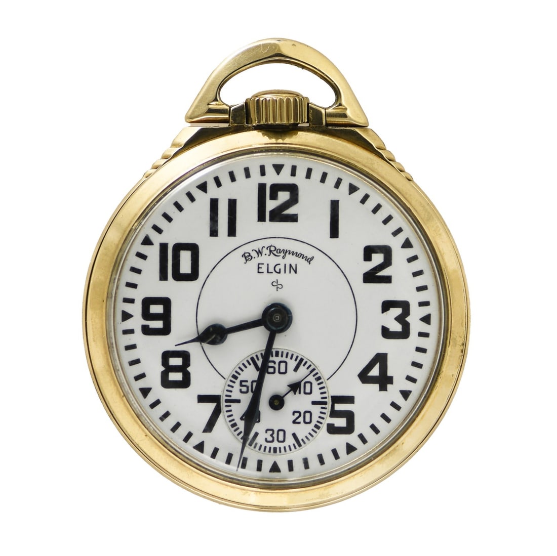 Gold Filled 21 Jewel Elgin B.W. Raymond Vintage Pocket Watch: Gold Filled 21 Jewel Elgin B.W. Raymond Vintage Pocket Watch This Elgin B.W. Raymond pocket watch features a 21-jewel movement in a yellow gold-filled case. The watch is vintage and made in the United