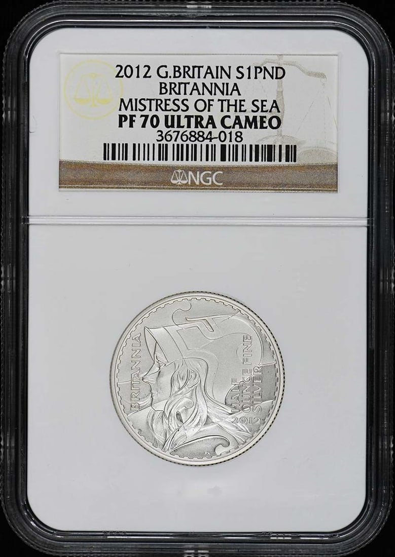2012 Britannia Proof Coin NGC PR70 Great Britain Certified: 2012 Britannia Proof Coin NGC PR70 Great Britain Certified This is a 2012 Great Britain Britannia S1PND coin, certified by NGC with a grade of PR70DCAM, indicating a flawless proof coin with deep came