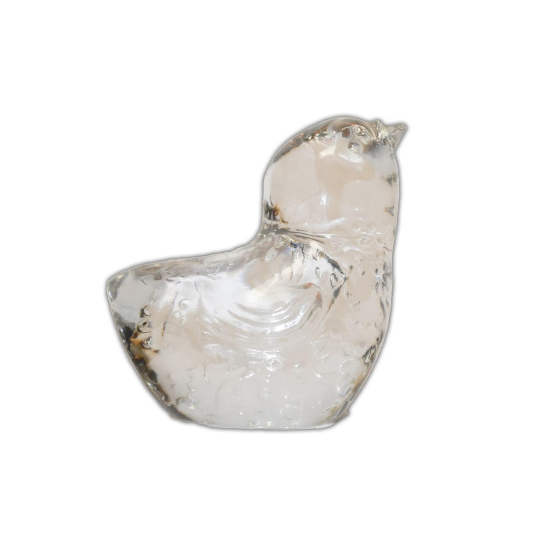 Baccarat Crystal Bird Figurine Clear Glass Stamped France 2.75 inches: Baccarat Crystal Bird Figurine Clear Glass Stamped France 2.75 inches Enhance your decor with this exquisite Baccarat Crystal Bird. Crafted in clear glass, this small figurine showcases the elegance a