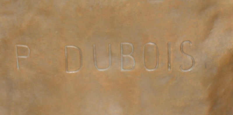 19th Century P Dubois Large Bronze Philosopher Statue by F Barbedienne - 8