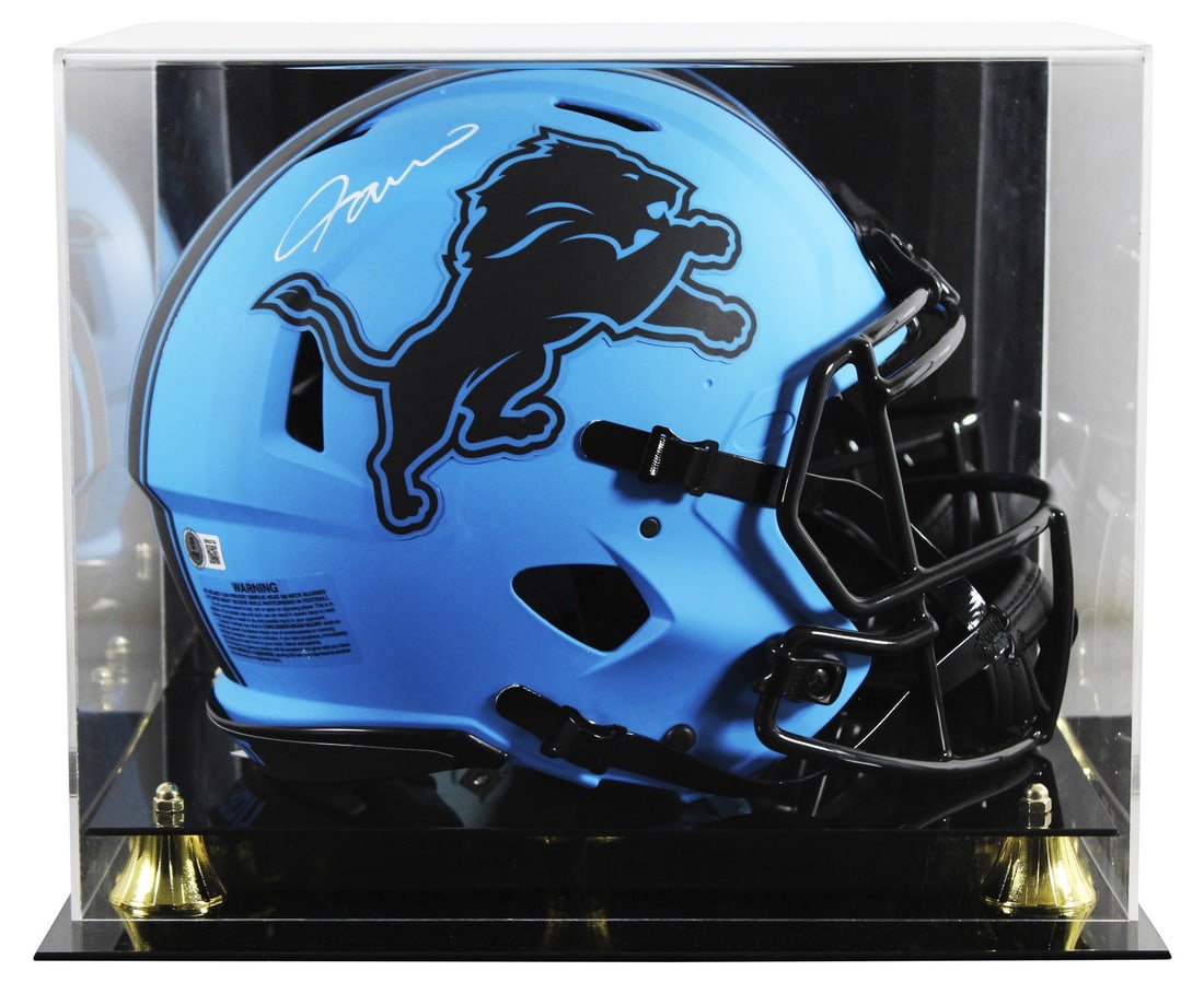 Detroit Lions Jameson Williams Signed Speed Proline Helmet with BAS Authentication: Detroit Lions Jameson Williams Signed Speed Proline Helmet with BAS Authentication This Detroit Lions autographed helmet features a full-size Speed Proline design, personally signed by Jameson William
