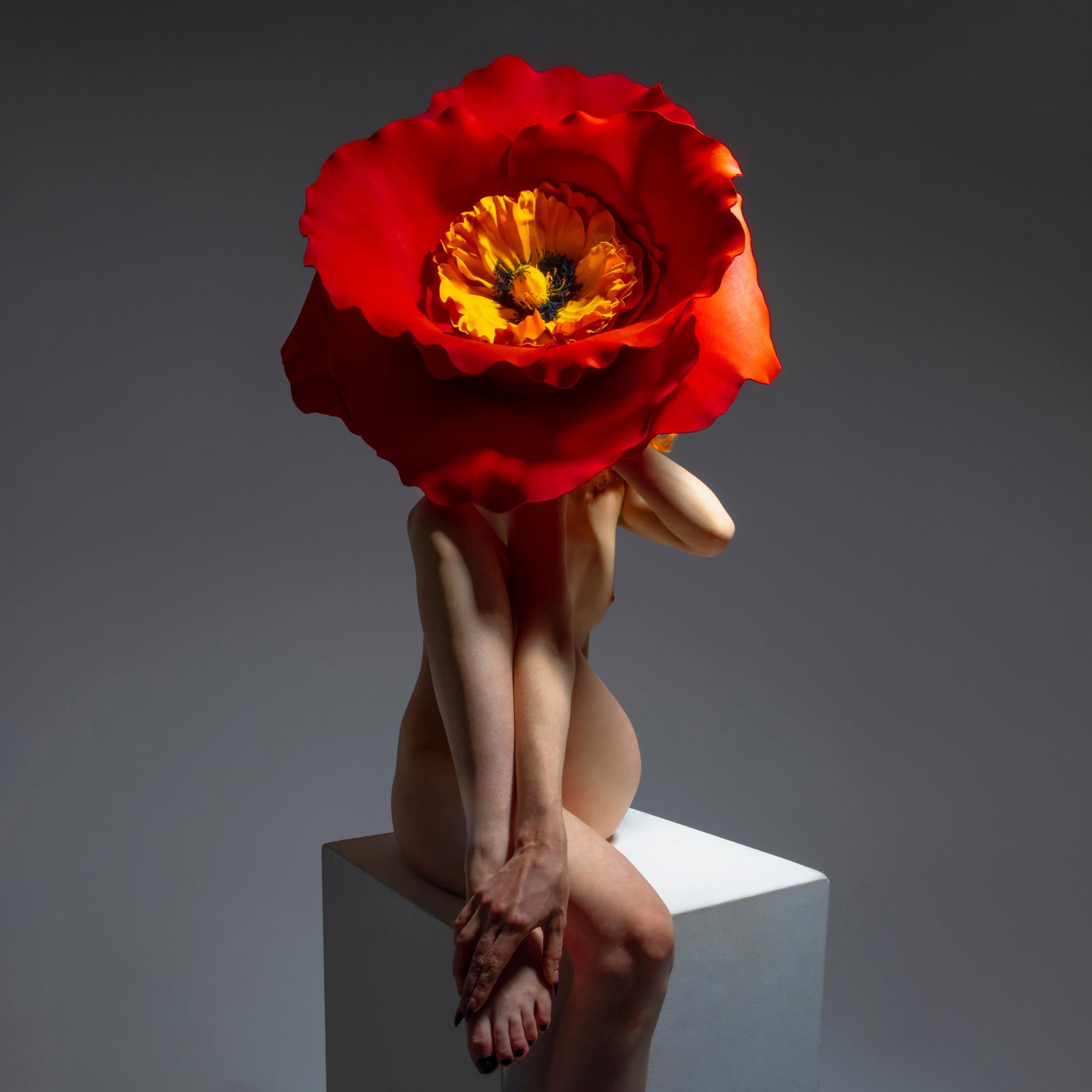 Radiance Nude Photography Edition 1 of 7 by Aaron McPolin 30 x 30 Inch: Radiance Nude Photography Edition 1 of 7 by Aaron McPolin 30 x 30 Inch "Radiance" is a striking piece of nude photography by Aaron McPolin, created in 2023. This contemporary artwork measures 30 inche