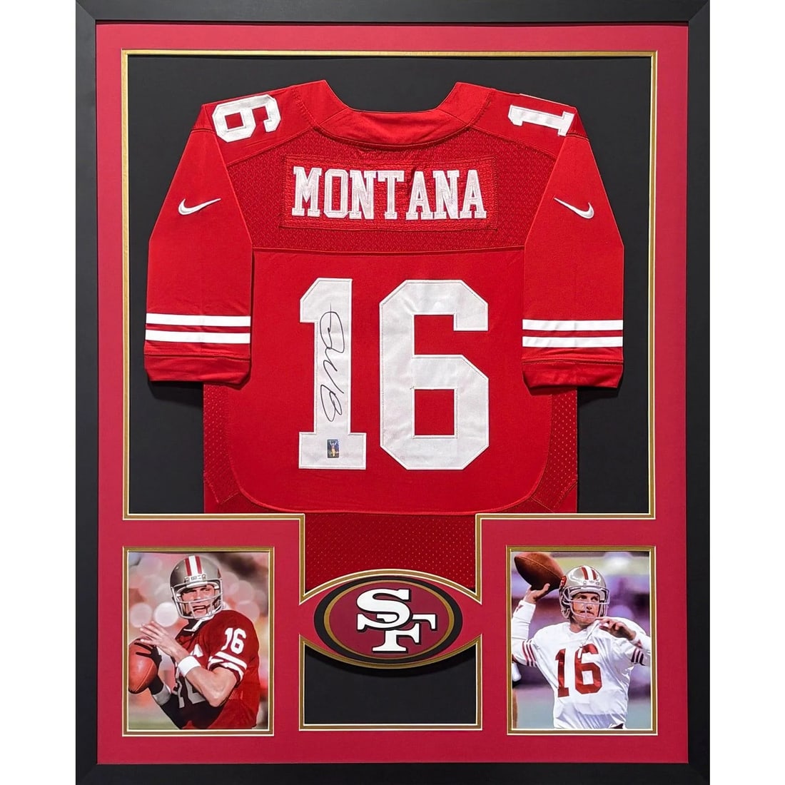 Joe Montana Autographed Framed Jersey San Francisco 49ers Authentic: Joe Montana Autographed Framed Jersey San Francisco 49ers Authentic This autographed Joe Montana framed jersey showcases the legendary quarterback's signature, making it a must-have for any San Franci