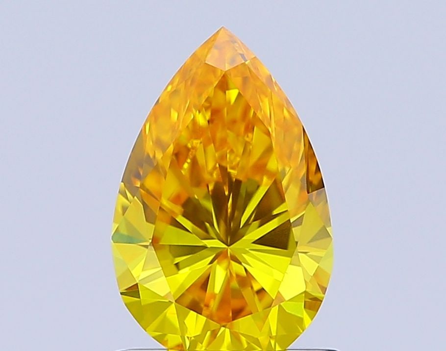 Loose Diamond - PEAR 0.99ct Fancy Vivid Yellow VS2: Loose Diamond - PEAR 0.99ct Fancy Vivid Yellow VS2 Source: This is a real non-mined Diamond that has been grown in a lab Shape: PEAR Carats: 0.99 Color: Fancy Vivid Yellow Certification: IGI Video: