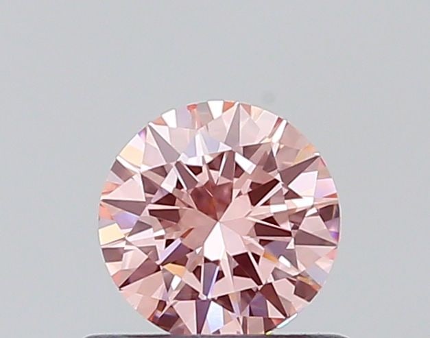 Loose Diamond - ROUND 0.49ct Fancy Vivid Pink VS1: Loose Diamond - ROUND 0.49ct Fancy Vivid Pink VS1 Source: This is a real non-mined Diamond that has been grown in a lab Shape: ROUND Carats: 0.49 Color: Fancy Vivid Pink Certification: NONE Additional