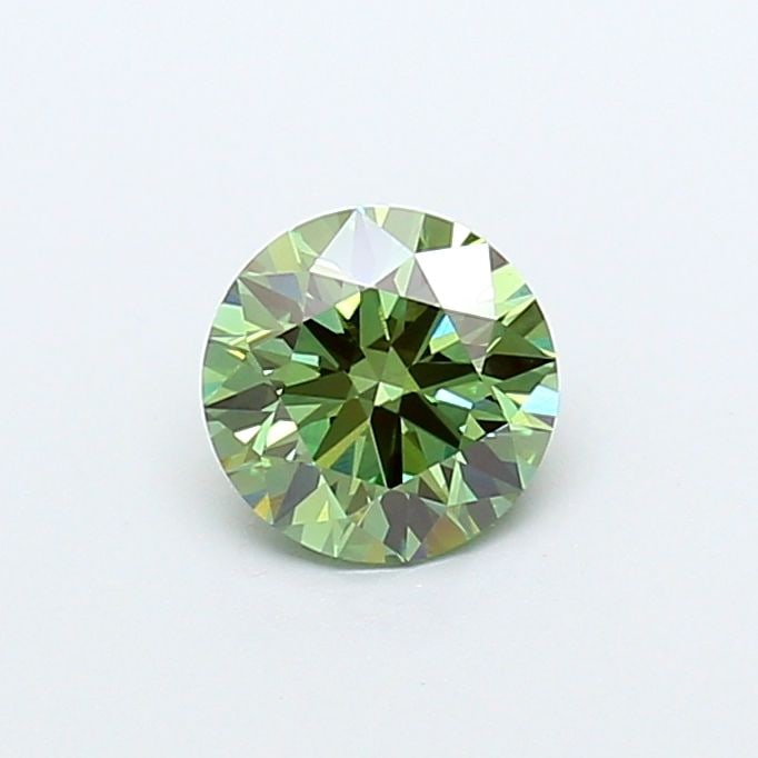 Ideal Loose Diamond - ROUND 1.01ct Fancy Vivid Green VVS2: Ideal Loose Diamond - ROUND 1.01ct Fancy Vivid Green VVS2 Source: This is a real non-mined Diamond that has been grown in a lab Shape: ROUND Carats: 1.01 Color: Fancy Vivid Green Certification: IGI Vi