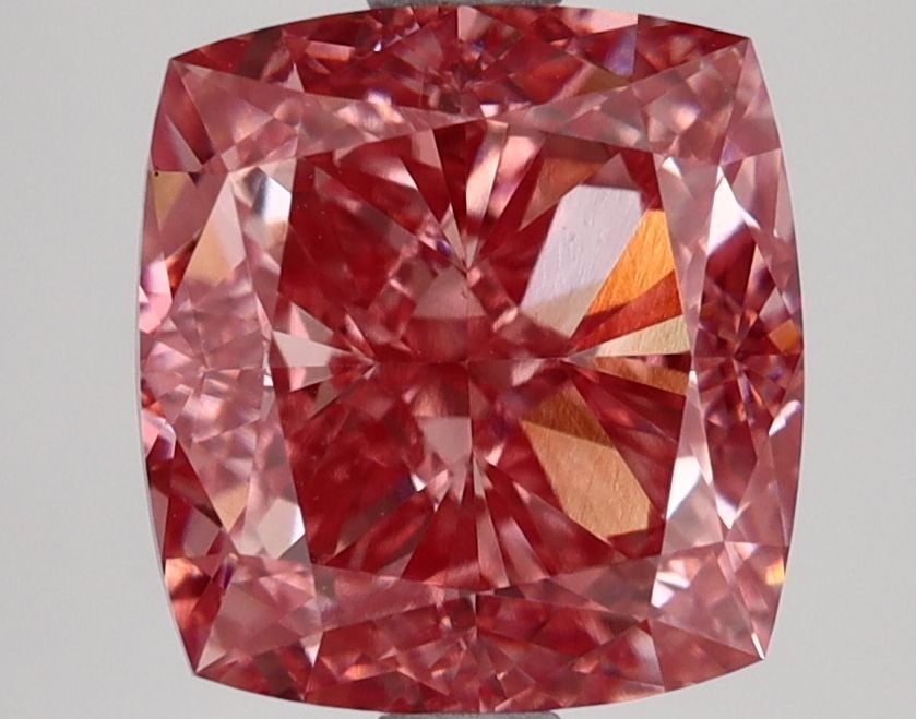 Loose Diamond - CUSHION MODIFIED 3.54ct Fancy Vivid Pink VVS2: Loose Diamond - CUSHION MODIFIED 3.54ct Fancy Vivid Pink VVS2 Source: This is a real non-mined Diamond that has been grown in a lab Shape: CUSHION MODIFIED Carats: 3.54 Color: Fancy Vivid Pink Certifi