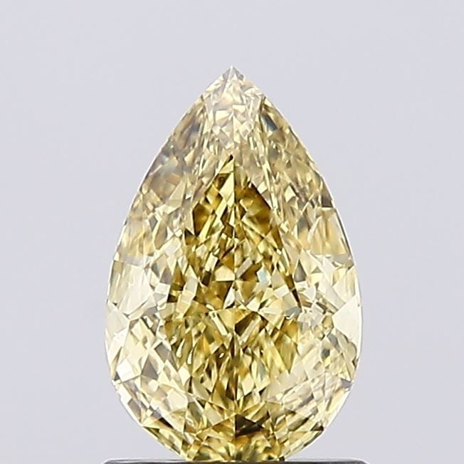 Loose Diamond - PEAR 1.03ct Fancy Intense Gray Yellow SI1: Loose Diamond - PEAR 1.03ct Fancy Intense Gray Yellow SI1 Source: This is a real non-mined Diamond that has been grown in a lab Shape: PEAR Carats: 1.03 Color: Fancy Intense Gray Yellow Certification: