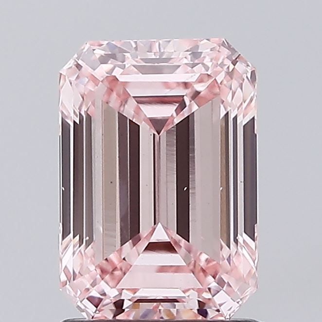 Loose Diamond - EMERALD 1.52ct Fancy Intense Pink VS2: Loose Diamond - EMERALD 1.52ct Fancy Intense Pink VS2 Source: This is a real non-mined Diamond that has been grown in a lab Shape: EMERALD Carats: 1.52 Color: Fancy Intense Pink Certification: IGI Vid