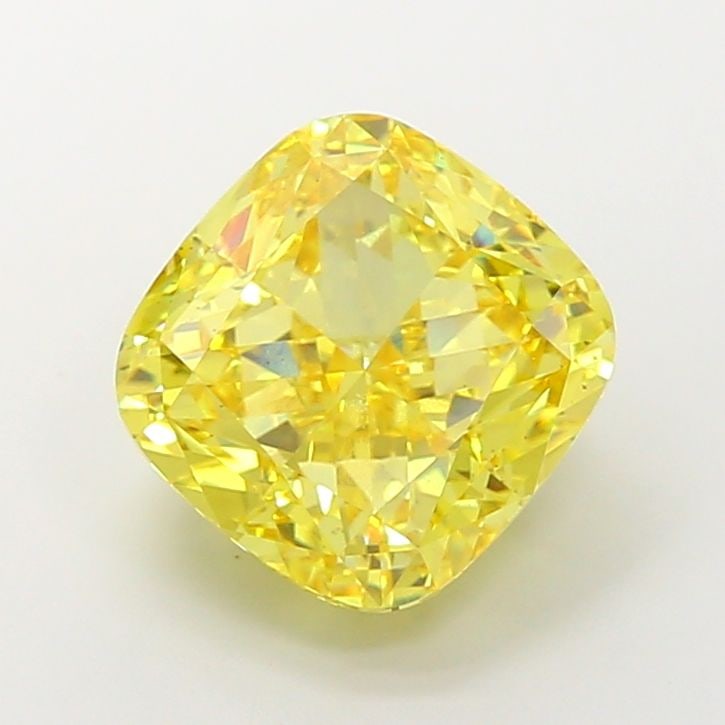 Loose Diamond - CUSHION MODIFIED 10.44ct Fancy Vivid Yellow VS2: Loose Diamond - CUSHION MODIFIED 10.44ct Fancy Vivid Yellow VS2 Source: This is a real non-mined Diamond that has been grown in a lab Shape: CUSHION MODIFIED Carats: 10.44 Color: Fancy Vivid Yellow Ce