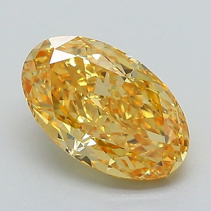 Loose Diamond - OVAL 1.55ct Fancy Vivid Yellow VS1: Loose Diamond - OVAL 1.55ct Fancy Vivid Yellow VS1 Source: This is a real non-mined Diamond that has been grown in a lab Shape: OVAL Carats: 1.55 Color: Fancy Vivid Yellow Certification: IGI Video: