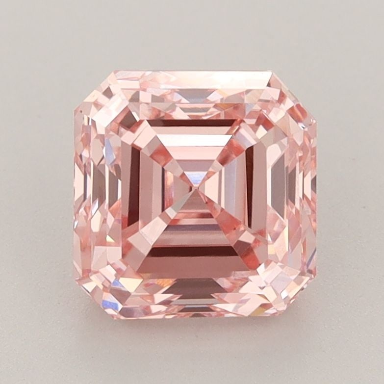 Loose Diamond - SQUARE EMERALD 2.5ct Fancy Intense Pink VVS2: Loose Diamond - SQUARE EMERALD 2.5ct Fancy Intense Pink VVS2 Source: This is a real non-mined Diamond that has been grown in a lab Shape: SQUARE EMERALD Carats: 2.5 Color: Fancy Intense Pink Certifica