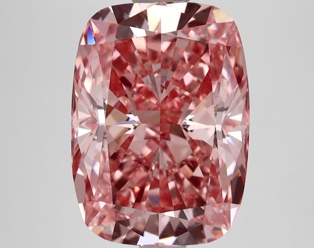 Loose Diamond - CUSHION BRILLIANT 3.55ct Fancy Vivid Pink VVS2: Loose Diamond - CUSHION BRILLIANT 3.55ct Fancy Vivid Pink VVS2 Source: This is a real non-mined Diamond that has been grown in a lab Shape: CUSHION BRILLIANT Carats: 3.55 Color: Fancy Vivid Pink Certi