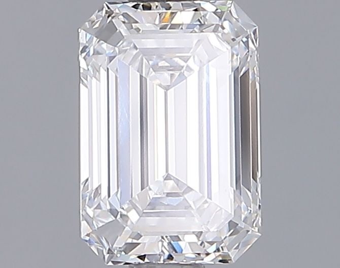 Loose Diamond - EMERALD 1.28ct D VS1: Loose Diamond - EMERALD 1.28ct D VS1 Source: This is a real non-mined Diamond that has been grown in a lab Shape: EMERALD Carats: 1.28 Color: D Clarity: VS1 Certification: IGI Video: