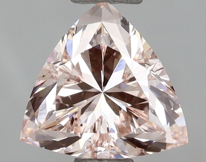 Loose Diamond - TRIANGULAR 1.01ct Fancy Pink VVS2: Loose Diamond - TRIANGULAR 1.01ct Fancy Pink VVS2 Source: This is a real non-mined Diamond that has been grown in a lab Shape: TRIANGULAR Carats: 1.01 Color: Fancy Pink Certification: IGI Video: