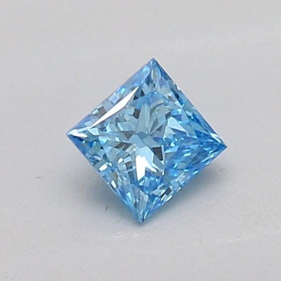 Loose Diamond - PRINCESS 0.18ct Fancy Vivid Blue VVS2: Loose Diamond - PRINCESS 0.18ct Fancy Vivid Blue VVS2 Source: This is a real non-mined Diamond that has been grown in a lab Shape: PRINCESS Carats: 0.18 Color: Fancy Vivid Blue Certification: IGI Addi