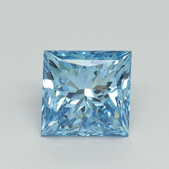 Loose Diamond - PRINCESS 0.73ct Fancy Vivid Blue VVS2: Loose Diamond - PRINCESS 0.73ct Fancy Vivid Blue VVS2 Source: This is a real non-mined Diamond that has been grown in a lab Shape: PRINCESS Carats: 0.73 Color: Fancy Vivid Blue Certification: IGI Vide