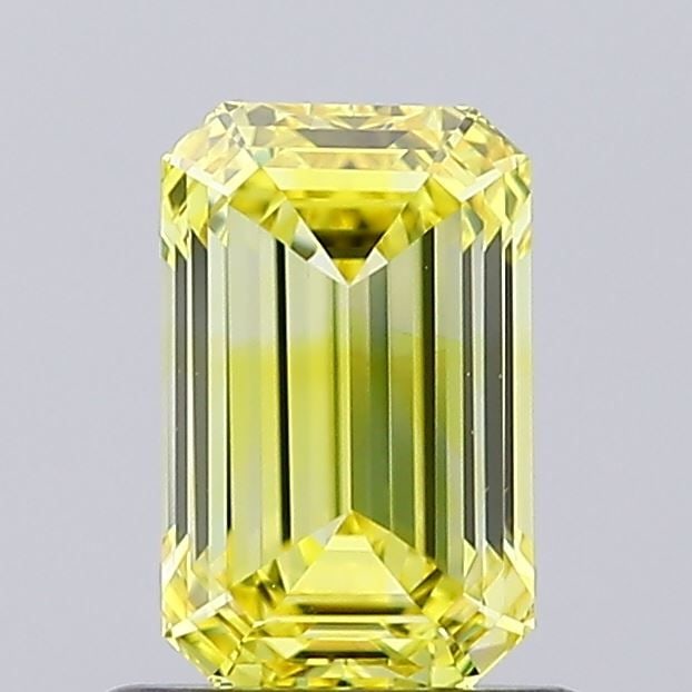 Loose Diamond - EMERALD 0.96ct Fancy Vivid Yellow VS1: Loose Diamond - EMERALD 0.96ct Fancy Vivid Yellow VS1 Source: This is a real non-mined Diamond that has been grown in a lab Shape: EMERALD Carats: 0.96 Color: Fancy Vivid Yellow Certification: IGI Vid
