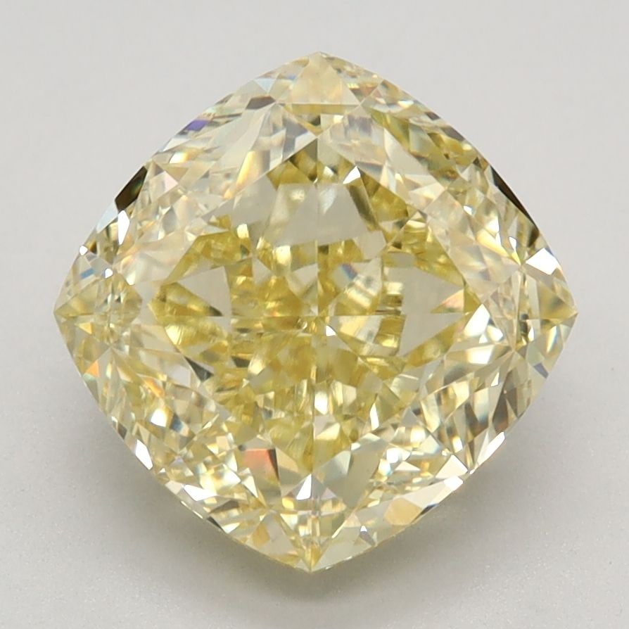 Loose Diamond - CUSHION MODIFIED 3.4ct Fancy Intense Yellow VS1: Loose Diamond - CUSHION MODIFIED 3.4ct Fancy Intense Yellow VS1 Source: This is a real non-mined Diamond that has been grown in a lab Shape: CUSHION MODIFIED Carats: 3.4 Color: Fancy Intense Yellow Ce
