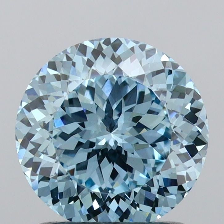 Loose Diamond - ROUND 1.4ct Fancy Intense Blue VS1: Loose Diamond - ROUND 1.4ct Fancy Intense Blue VS1 Source: This is a real non-mined Diamond that has been grown in a lab Shape: ROUND Carats: 1.4 Color: Fancy Intense Blue Certification: IGI Video: